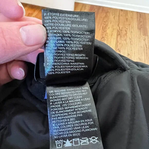 The North Face Mossbud Reversible Vest Black Fleece Heatseeker Gorpcore M - Picture 10 of 10